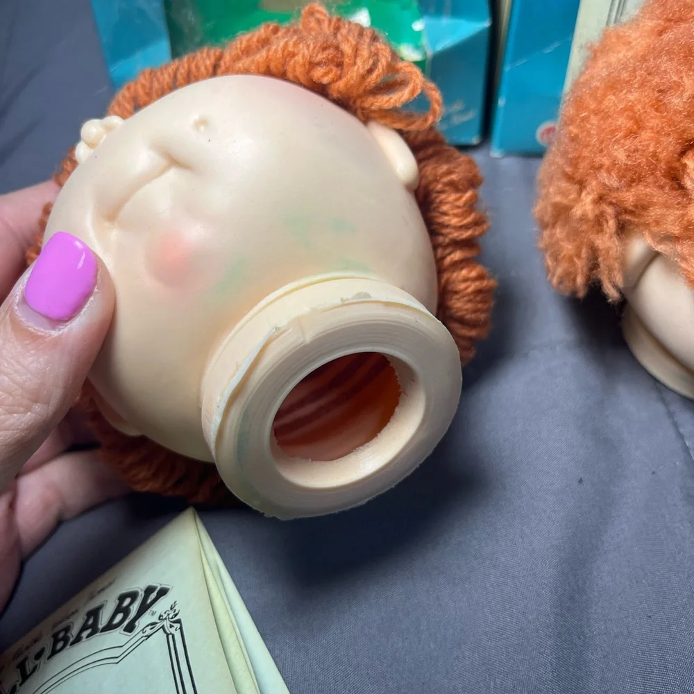 Vintage Doll Baby Heads‎ Lot of 5 | 1984 Martha Nelson Thomas New Cabbage Patch